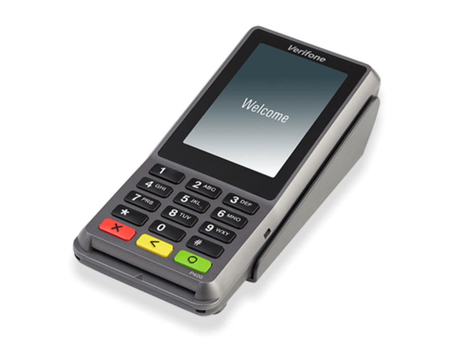 Mobil betalingsterminal fra Verifone V400c